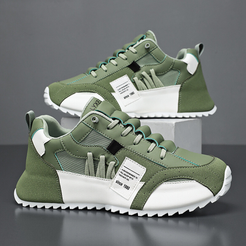 Moebränd tenis meeste vabaaja kunstnahast tossud meeste kiiluga kingad 2025 kevadsuvi hingavad trenažöörid meeste jõusaali jooksujalatsid