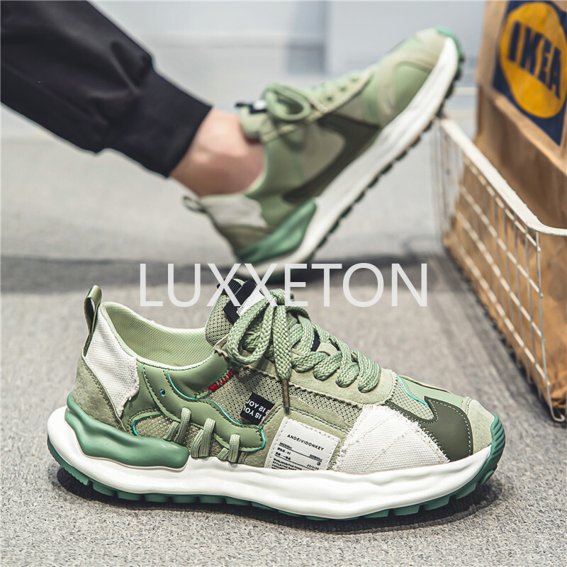 2024. aasta kevad ja sügis, uued meeste hingavad madalad jalanõud hingavad vaba aja veetmise mood, lahustallaga libisemisvastased spordijalatsid