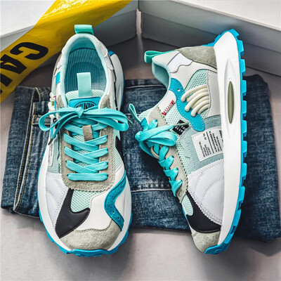 SYTK Fashion Designer Meeste kingad Lahustavad paksud kingad Vabaaja tossud Meeste platvorm Trend Tursked tossud Jalutuskingad