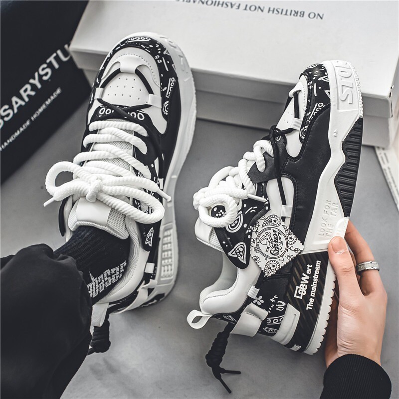 Vulcanize Sneakers Mados dizainerio laisvalaikio batai vyrams Prabangūs Patogūs vaikščiojimo batai Trend Universalūs riedlenčių batai