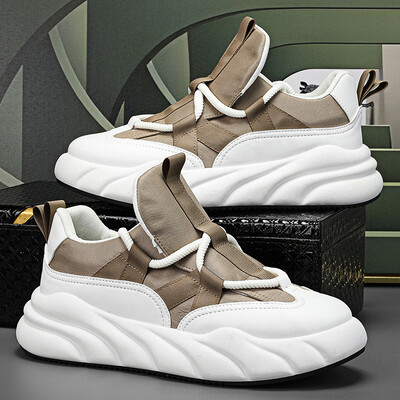 Nauja Trend Batai storu padu Duonos batai Vyriški laisvalaikio batai Neslystantys bėgimo platforma sportiniai batai Patogūs studentų stalo batai sportiniai batai