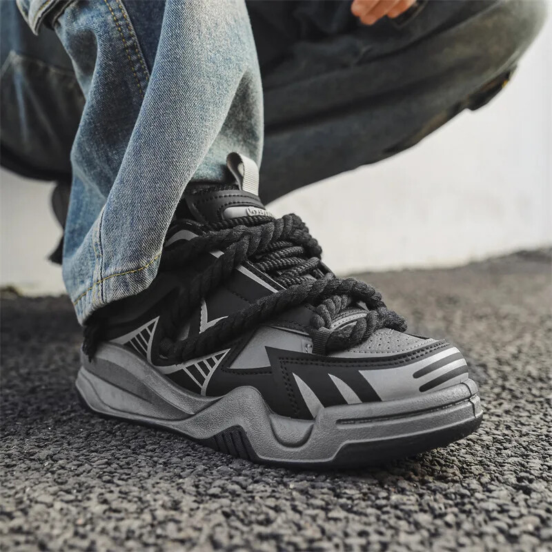 Sportiniai bateliai Vyriški sportiniai bateliai Oranžiniai stambūs sportbačiai Moteriški laisvalaikio teniso bateliai plius dydis 41 42 Retro stiliaus sportiniai bateliai moteriški