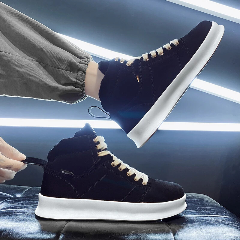 Prekės ženklo aukščiausios kokybės vyriški sportbačiai iš mikropluošto vyriški sportbačiai platforma Tenisas vulkanizuoti spalvingi laisvalaikio originalūs vyriški batai 2023 m.