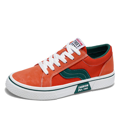 Uustulnukad Meeste lõuendist tossud, suured 46, oranži platvormiga espadrillid, meeste madala ülaosaga meeste rulakingad zapatos de lona