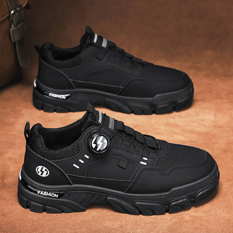 Rudens vīriešu kedas Jauni elpojoši darba apģērbi kurpes Moderni biezas zoles apavi pret slīdēšanu balti ikdienas skeitborda apavi potīšu zābaki