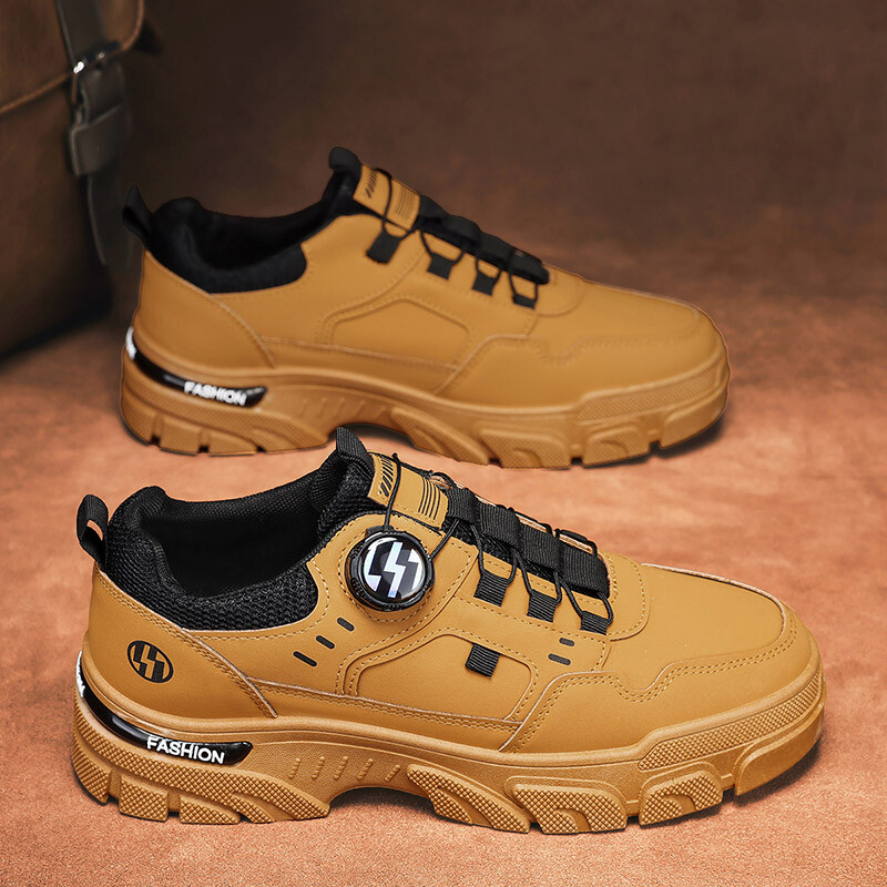 Rudens vīriešu kedas Jauni elpojoši darba apģērbi kurpes Moderni biezas zoles apavi pret slīdēšanu balti ikdienas skeitborda apavi potīšu zābaki
