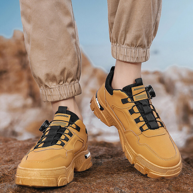 Rudens vīriešu kedas Jauni elpojoši darba apģērbi kurpes Moderni biezas zoles apavi pret slīdēšanu balti ikdienas skeitborda apavi potīšu zābaki
