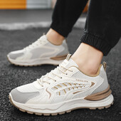 Vyriški tinkliniai storu padu laisvalaikio batai universalūs keturių sezonų batai tėčiui minkštu padu patogūs neslystantys lauko batai vaikščioti studentams