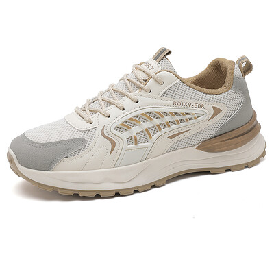 Vyriški tinkliniai storu padu laisvalaikio batai universalūs keturių sezonų batai tėčiui minkštu padu patogūs neslystantys lauko batai vaikščioti studentams