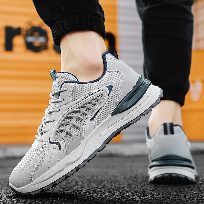 Vyriški tinkliniai storu padu laisvalaikio batai universalūs keturių sezonų batai tėčiui minkštu padu patogūs neslystantys lauko batai vaikščioti studentams