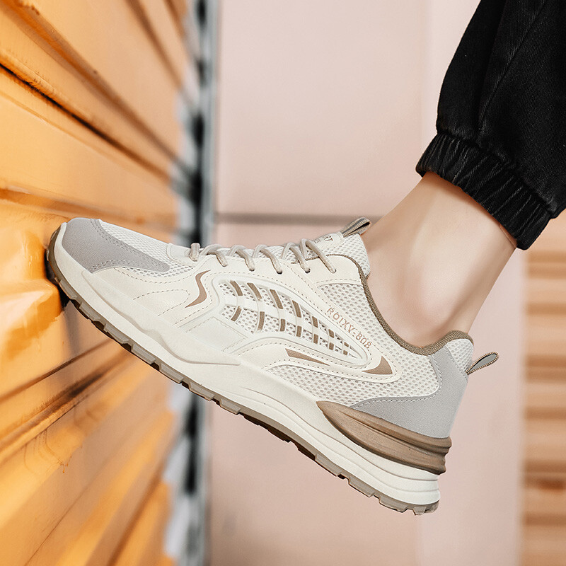 Vyriški tinkliniai storu padu laisvalaikio batai universalūs keturių sezonų batai tėčiui minkštu padu patogūs neslystantys lauko batai vaikščioti studentams