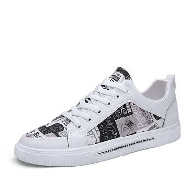 Kollased vabaajajalatsid Meeste jalatsid Mood Graffiti Vulkaniseeritud tossud Meeste Disainer lõuendjalatsid Unisex tänavarõivad Hip Hop tossud meestele