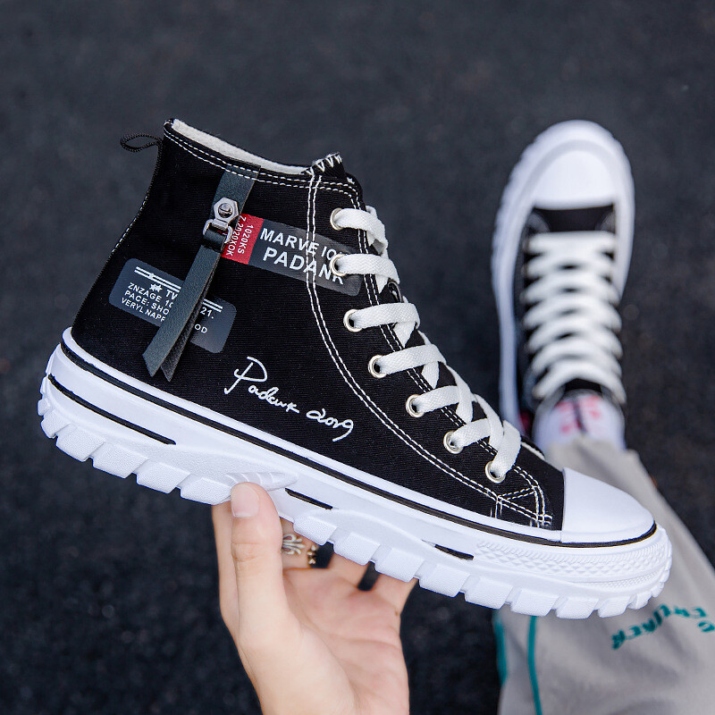 Vyriški batai Vulcanize Canvas Batai Aukšti sportbačiai Laisvalaikiai kvėpuojantys platforminiai batai Vyriški treniruokliai stambūs sportbačiai Tenis Masculino