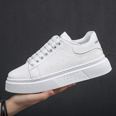 White Board Kingad Meeste hingavad vabaaja nööriga uisukingad Tudengite trendikad jalanõud Spordijalatsid Jooksujalatsid Jalutusjalatsid