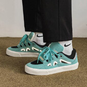 Madingi šviesą atspindintys riedlenčių sportbačiai Vyriški mėlyna platforma Vyriški batai riedlenčių sportui Neslystantys gatvės apranga Laisvalaikio sportiniai batai moterims