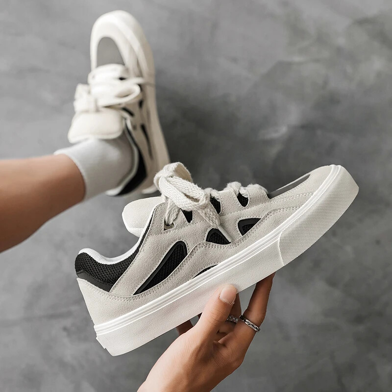 Madingi šviesą atspindintys riedlenčių sportbačiai Vyriški mėlyna platforma Vyriški batai riedlenčių sportui Neslystantys gatvės apranga Laisvalaikio sportiniai batai moterims