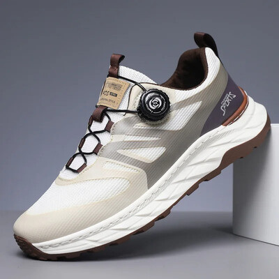 2024. aasta uued hingavad libisemisvastased mugavad vabaajaspordijalatsid pöörleva nupuga ülikerged välijooksujalatsid