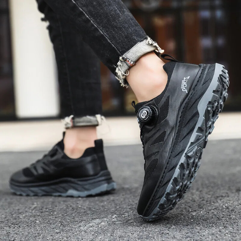 2024. aasta uued hingavad libisemisvastased mugavad vabaajaspordijalatsid pöörleva nupuga ülikerged välijooksujalatsid