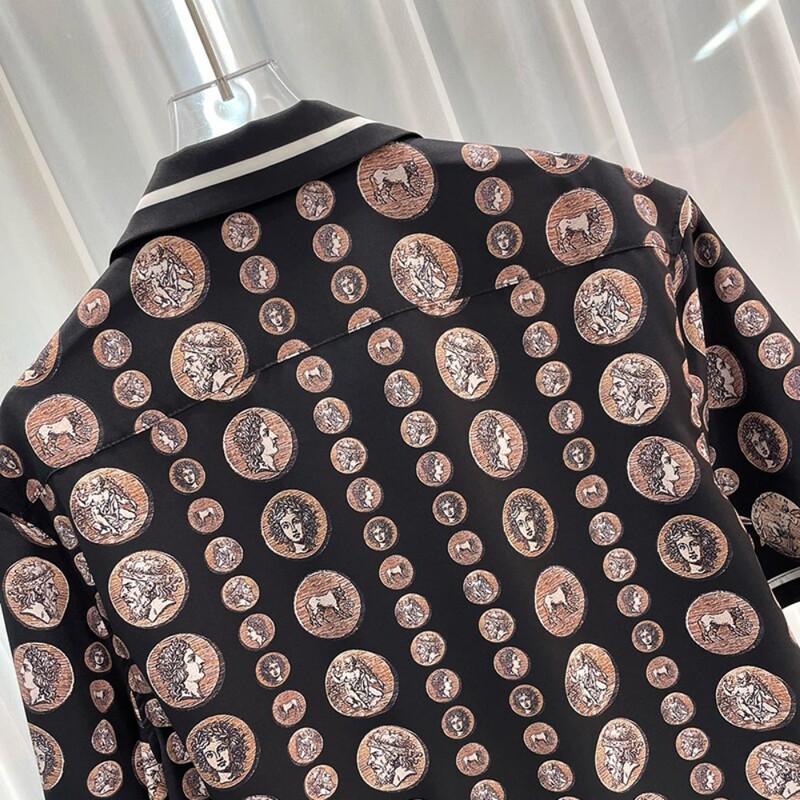 2024. aasta kevad-suvi Uus moekas noorte populaarne reiside digitaaltrükk, meeste lühikeste varrukatega särk