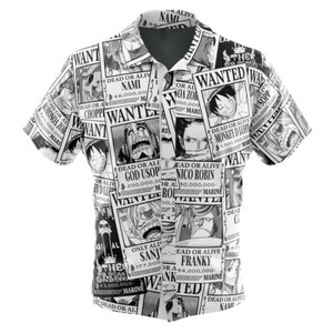 Vīriešu japāņu ikdienas krekls vasaras drēbes Navy Blue Monkey D. Luffy Lucy Dressrosa One Piece Button Up Havaju krekls