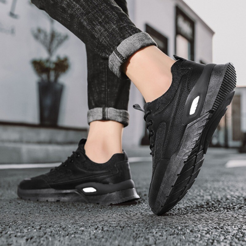 Luksusa vīriešu ikdienas kedas Viegli elpojoši sieta skriešanas apavi āra Neslīdoši sporta apavi tenisa apavi Zapatillas De Hombre