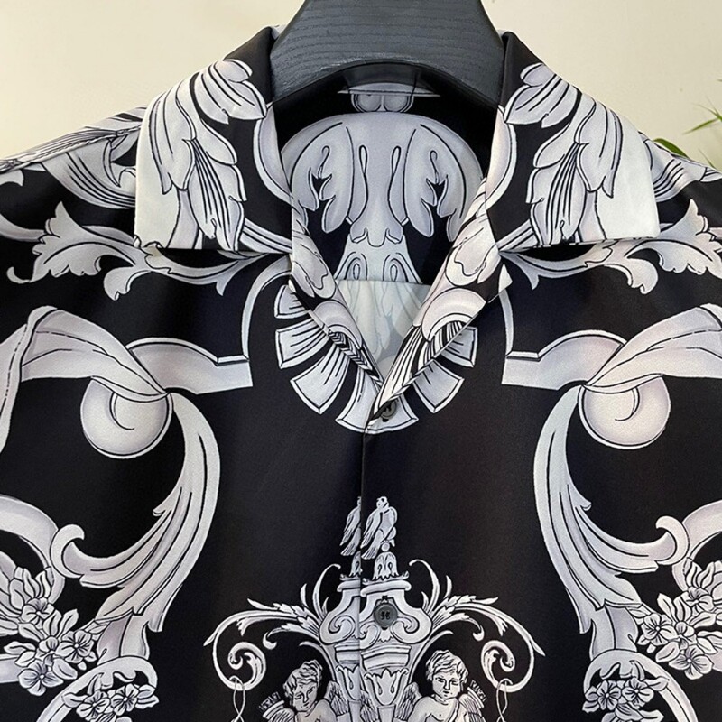 2024 kevad ja suvi uus moesuund vabaaja noorte populaarne digitrükk meeste kampsun särk trendikad mehed