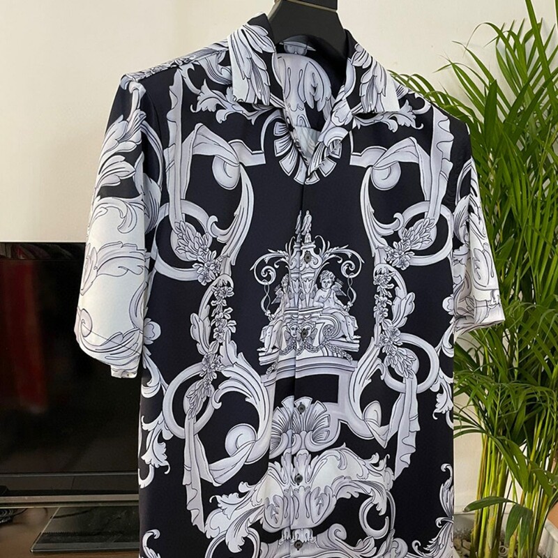 2024 kevad ja suvi uus moesuund vabaaja noorte populaarne digitrükk meeste kampsun särk trendikad mehed