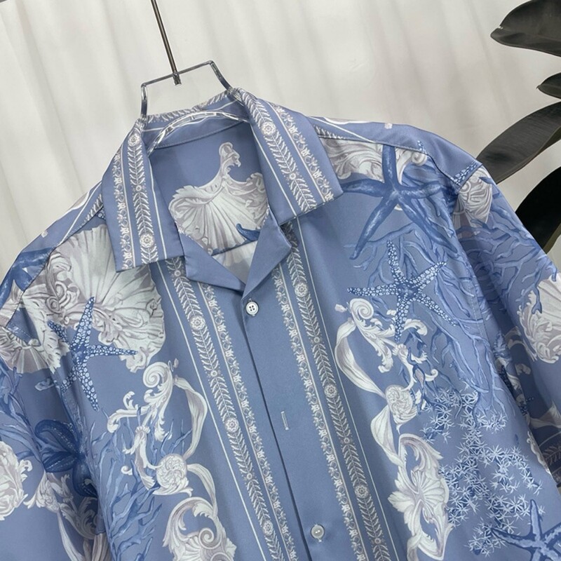 2024 kevad ja suvi uus mood vabaaja mood noorte reisimine ja ostlemine populaarsed digitrükk meeste lühikeste varrukatega särgid