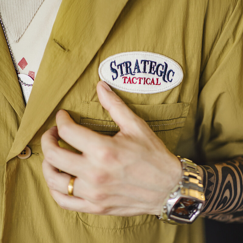 Maden Casual Oversize krekls bez gludekļa, īsām piedurknēm vienrindas atloks vienkrāsains vīriešu vasaras krekls