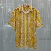 2024 kevad uus mood noorte populaarne vabaaja digitrükiga meeste lühikeste varrukatega särk