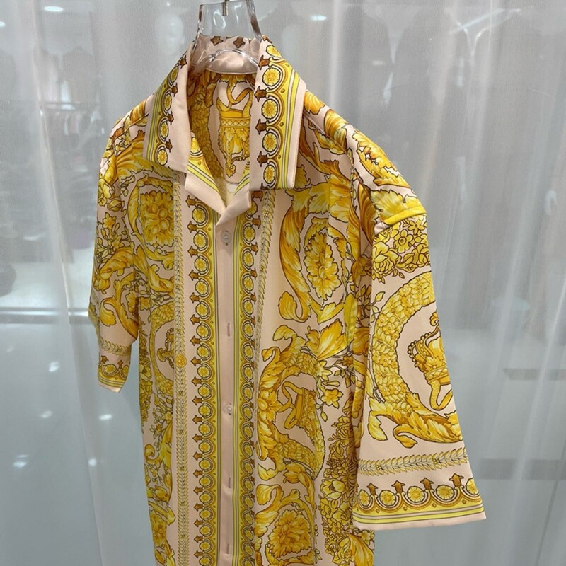 2024 kevad uus mood noorte populaarne vabaaja digitrükiga meeste lühikeste varrukatega särk