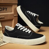 Vīriešu audekla kedas Trend slidu apavi Studentu platforma sporta apavi ar zemu augšdaļu Teniss vīriešu apavi Zapatillas Informales