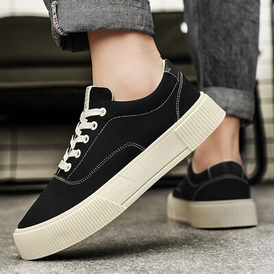 Vīriešu audekla kedas Trend slidu apavi Studentu platforma sporta apavi ar zemu augšdaļu Teniss vīriešu apavi Zapatillas Informales