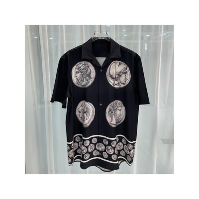 2024 m. pavasaris ir vasara Naujos mados mados kelionės jaunimui Populiarūs skaitmenine spauda vyriški marškiniai trumpomis rankovėmis