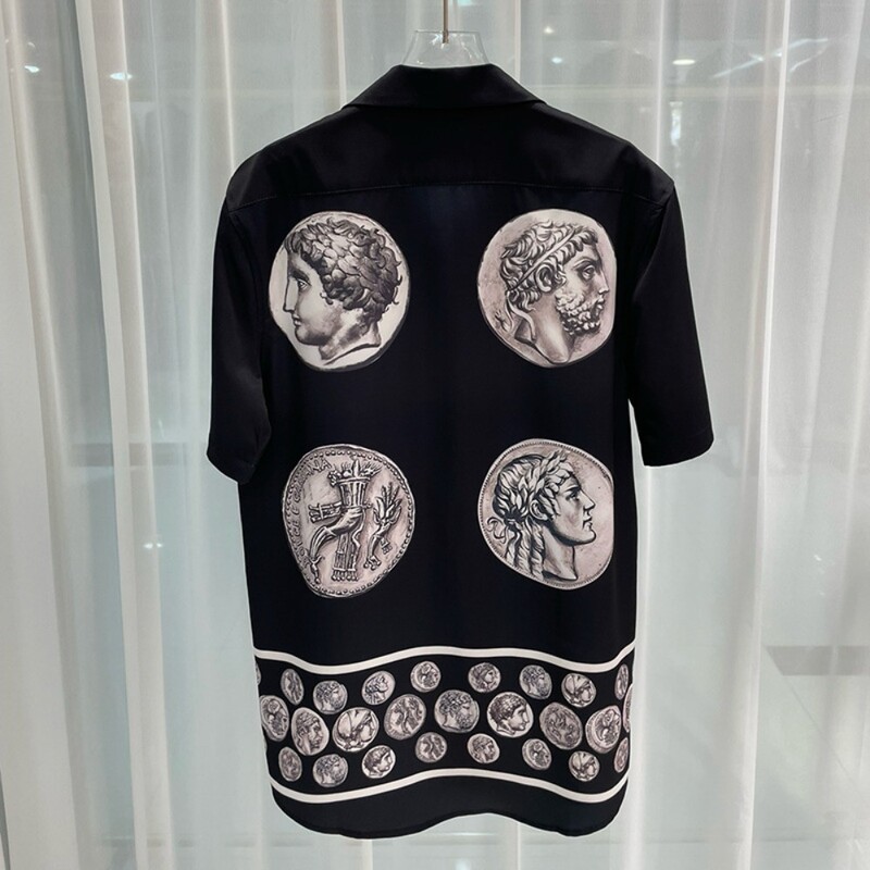 2024 m. pavasaris ir vasara Naujos mados mados kelionės jaunimui Populiarūs skaitmenine spauda vyriški marškiniai trumpomis rankovėmis