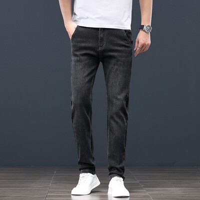 MINGYU brändi rõivad uued kevadsuvised puuvillased teksad Mehed õhukesed teksapüksid töö õues Korea püksid meeste suur suurus 28-40