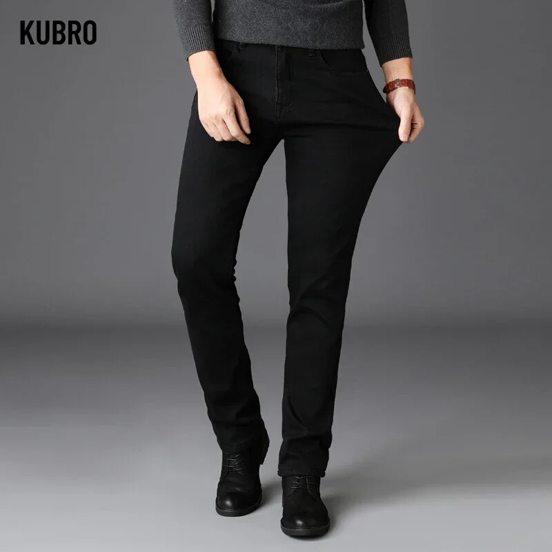 Vyriški klasikiniai pažangios mados prekės ženklo džinsai Jean Homme Vyriški minkšti tamprūs juodi dviratininkai Masculino džinsinės kelnės Vyriškos kelnės kombinezonai