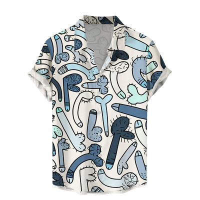 Vasaras Harajuku 3D Sexy Mermaids Print Krekli Hentai Raksti Grafiski Īsi Krekli Vīriešu Modes Smieklīgi Krekli Forši Apģērbi Blūzes