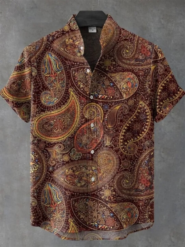 Vasaros nauji vyriški marškinėliai su 3D spausdinimu Terror Pattern Fashion Top linas