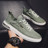 Drobiniai batai Vyriški sportiniai batai Laisvalaikio kvėpuojantys vaikščiojimo plokščiapadžiai Suvarstomi riedlentės treniruokliai Madingi lengvi vyriški vulaknizuoti batai