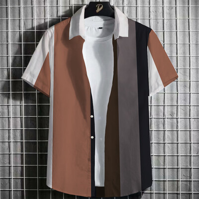 Havaju vasaras vīriešu ikdienas krekli ar ziediem Krāsaini Modes Dzīvnieku 3D Druka Ikdienas kaukālas hiphopa apģērbu izpārdošana