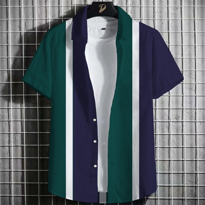 Havaju vasaras vīriešu ikdienas krekli ar ziediem Krāsaini Modes Dzīvnieku 3D Druka Ikdienas kaukālas hiphopa apģērbu izpārdošana