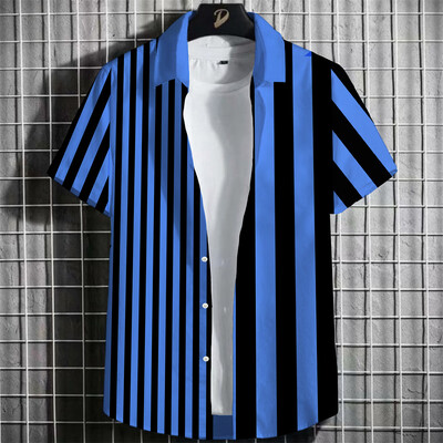 Havaju vasaras vīriešu ikdienas krekli ar ziediem Krāsaini Modes Dzīvnieku 3D Druka Ikdienas kaukālas hiphopa apģērbu izpārdošana