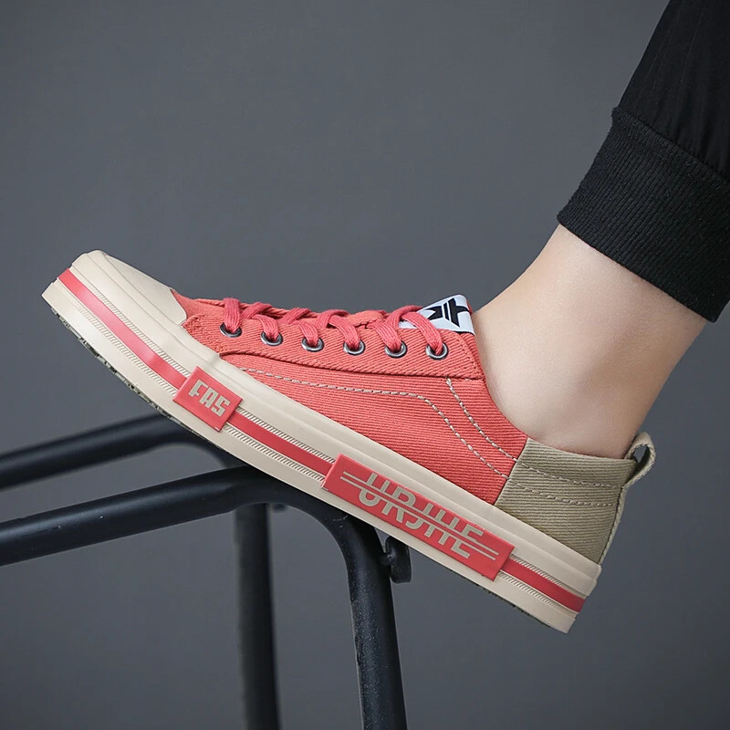 Nauji drobiniai vairavimo batai Vyriški suvarstomi vulkanizuoti drobiniai batai Vyriški dizainerio plokščiapadžiai Neslystantys laisvalaikio sportbačiai vyrams 24140