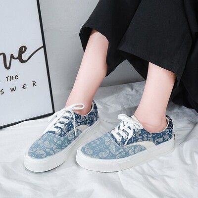 Sportiniai bateliai Vyriški drobiniai pledas Mišrių spalvų Laisvalaikio batai Plokščia pora Laisvalaikio sportbačiai Žemo kirpimo vyriški ir moteriški batai Tenisas Moteriška