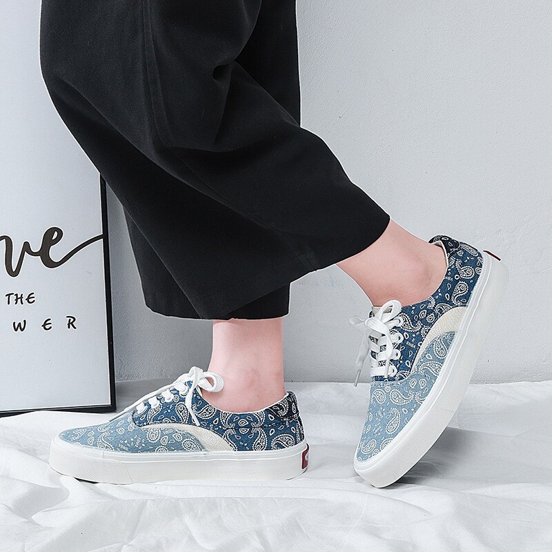 Sportiniai bateliai Vyriški drobiniai pledas Mišrių spalvų Laisvalaikio batai Plokščia pora Laisvalaikio sportbačiai Žemo kirpimo vyriški ir moteriški batai Tenisas Moteriška