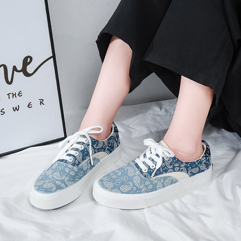 Sportiniai bateliai Vyriški drobiniai pledas Mišrių spalvų Laisvalaikio batai Plokščia pora Laisvalaikio sportbačiai Žemo kirpimo vyriški ir moteriški batai Tenisas Moteriška