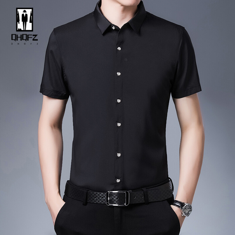 Muška ležerna poslovna majica kratkih rukava u 8 boja, moderan top otporan na gužvanje