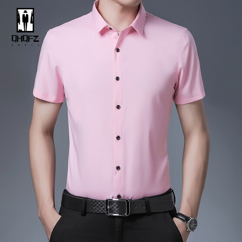 Muška ležerna poslovna majica kratkih rukava u 8 boja, moderan top otporan na gužvanje