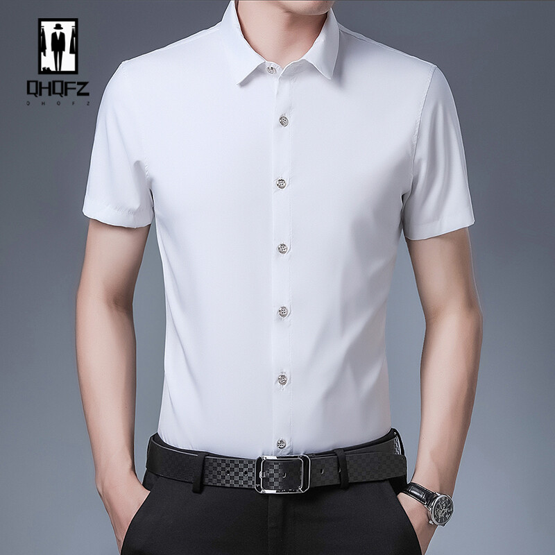 Muška ležerna poslovna majica kratkih rukava u 8 boja, moderan top otporan na gužvanje